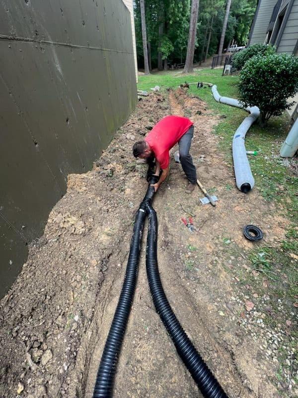 French Drain Installation in Vestavia Hills